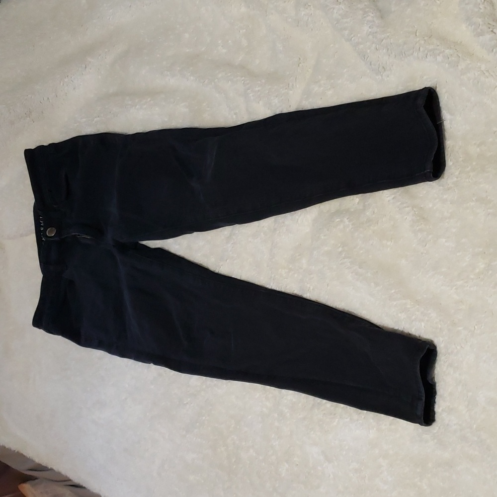 American eagle black jeans 6 short jegging stretch
